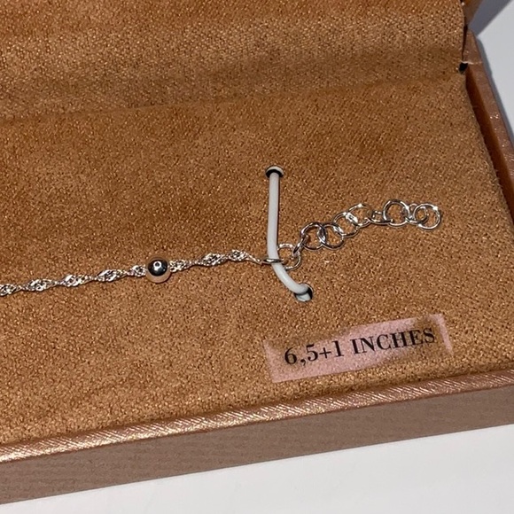 Stamped 925 Sterling Silver Bracelet - Picture 6 of 7